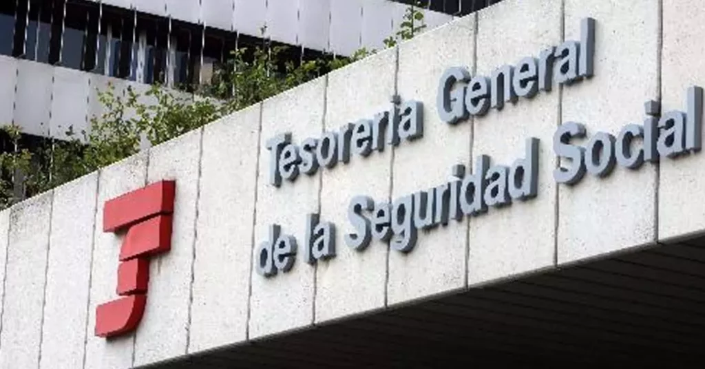 Cartel de la Tesoreria General de la Seguridad Social en España