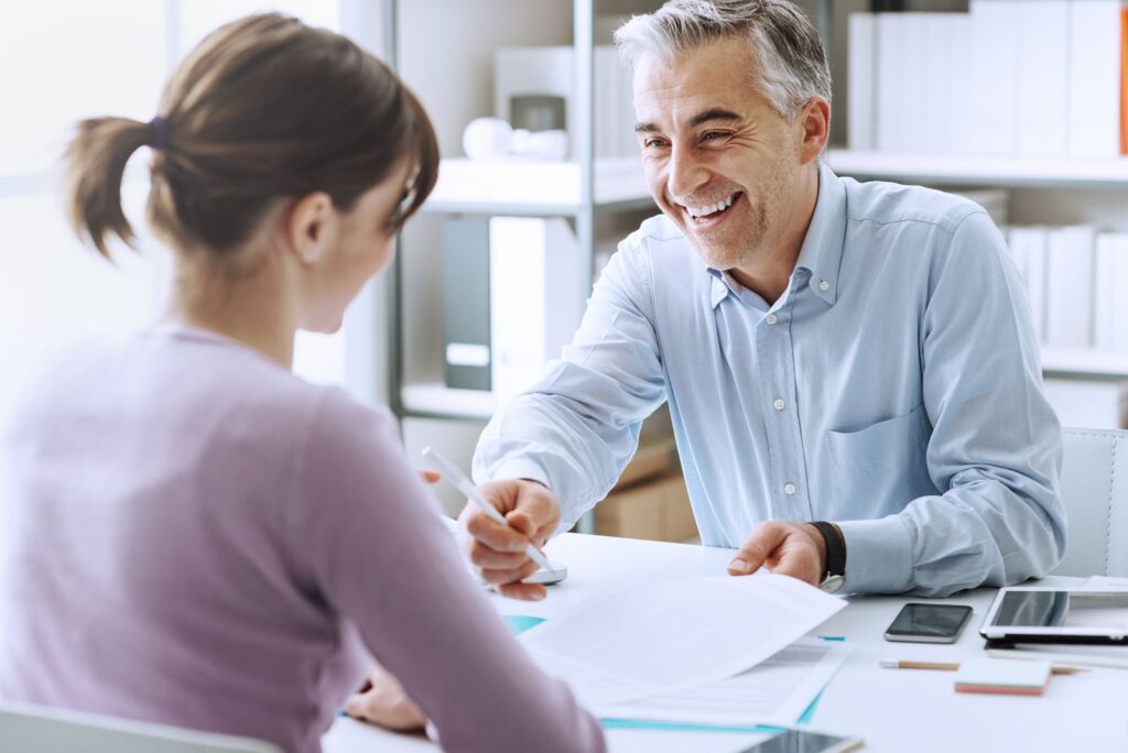 bigstock woman signing a contract
